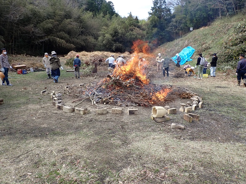 野焼きやりました。すごい!