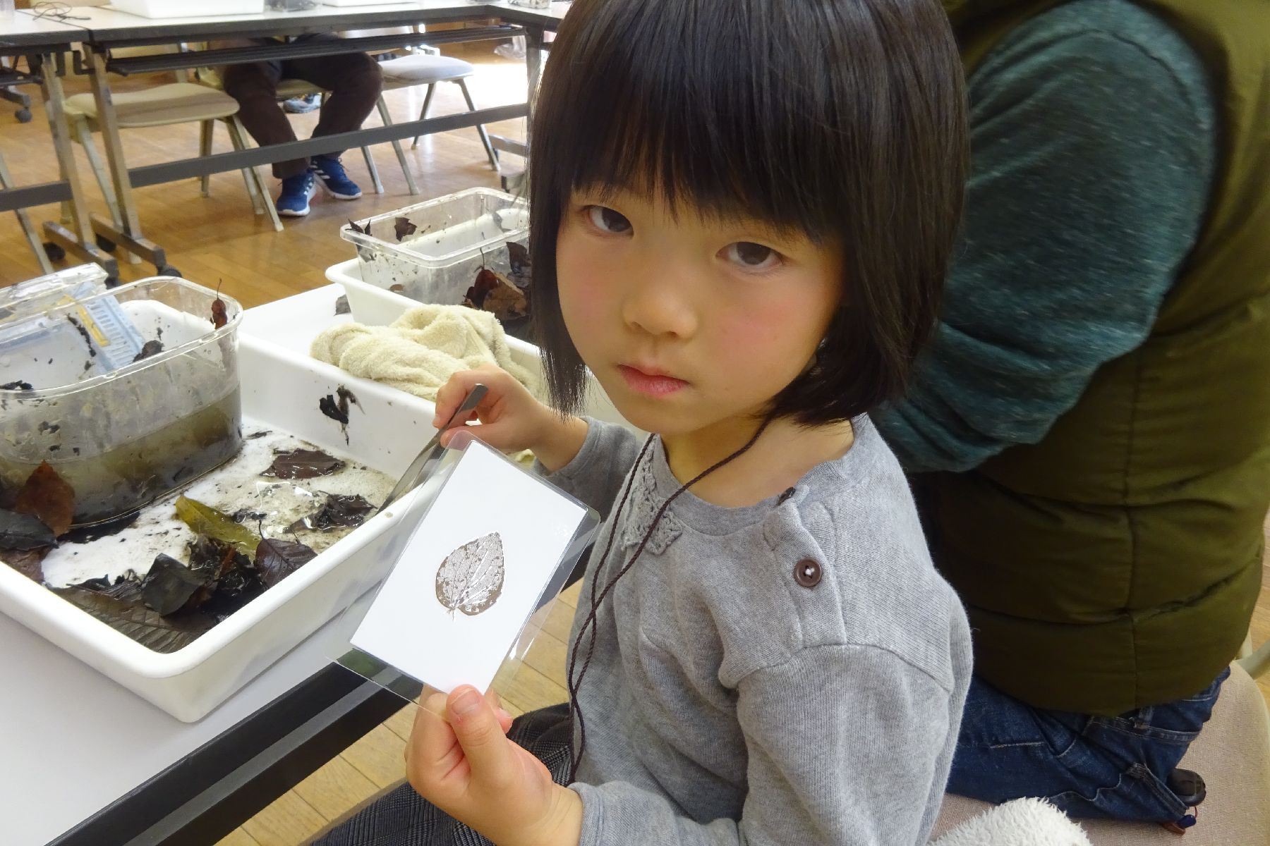お前はだれだ!?水中のミノムシ?「トビケラ観察会」