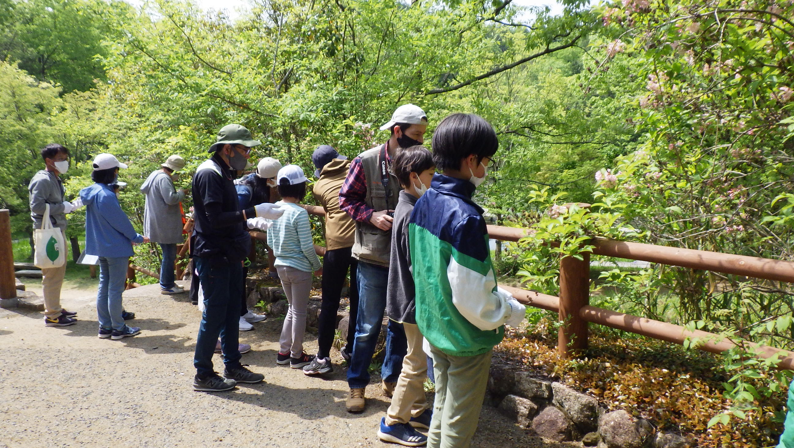 お父さんとお子さんで野草のコースターを作ろう