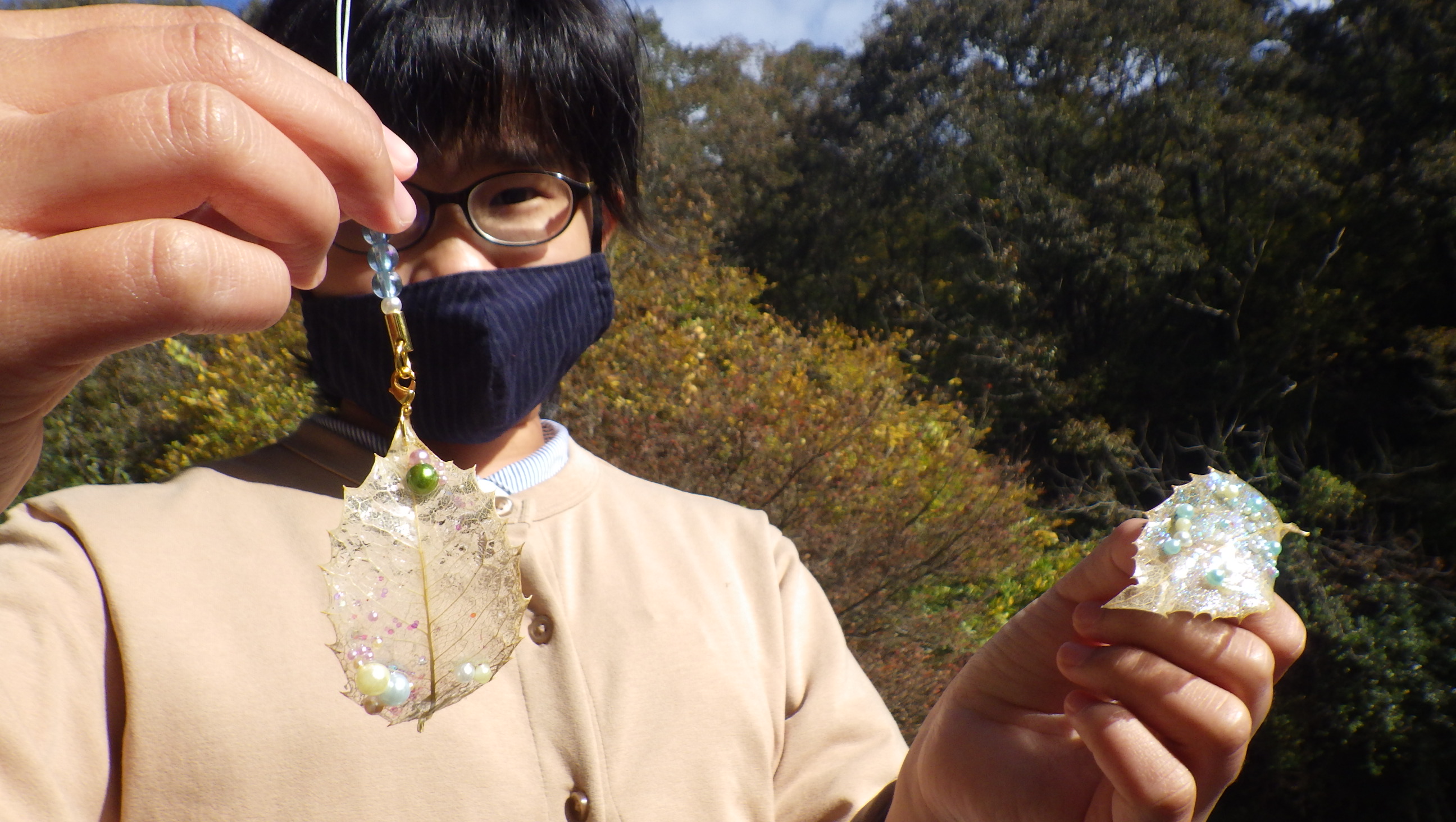 葉脈標本アクセサリーを作ろう！