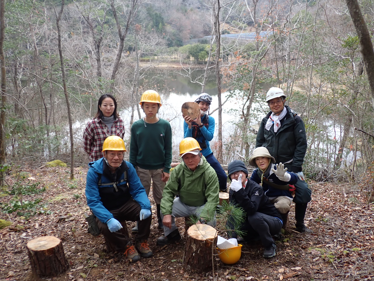 整備中の新しい広場で作業を行いました！