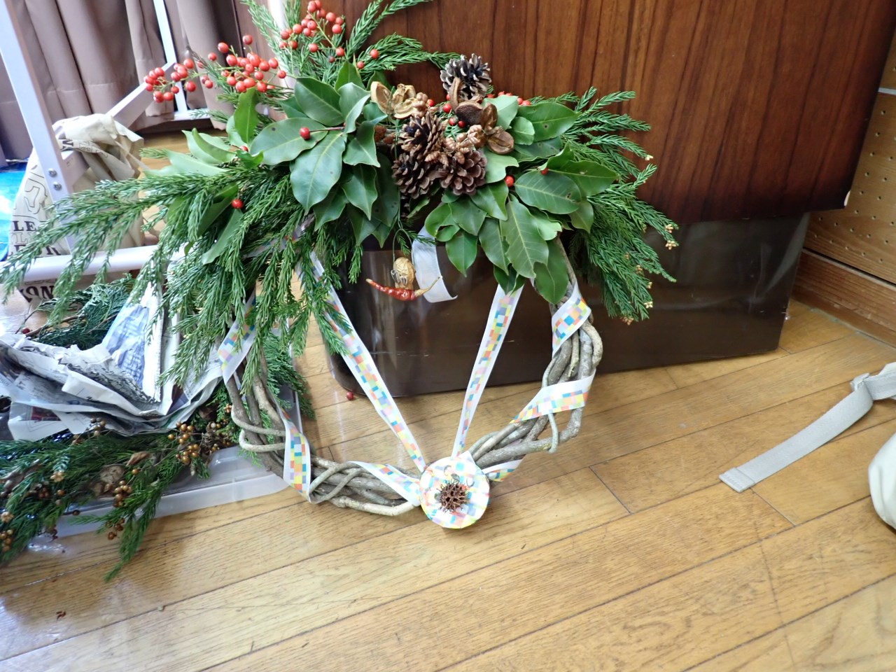 体験イベント「クリスマスリース作り」