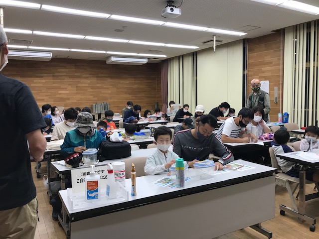 秋の鳴き虫観察会やりました。