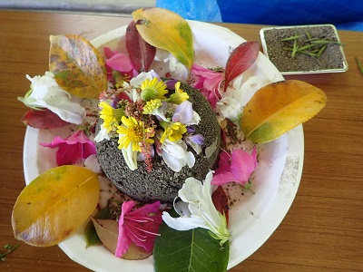 GW本当のお花でおままごと