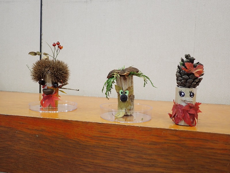 企画展「森の指人形モッくんを作ろう」始まりました