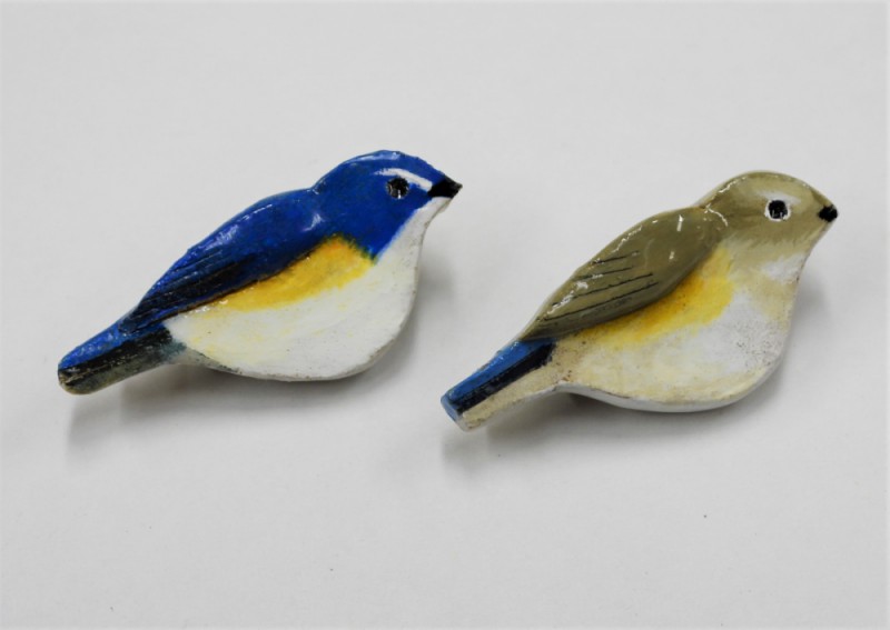 ハンドメイド講座　野鳥のブローチづくり