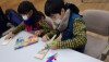ムクロジで羽根を作って本格羽根突き！書初めもしよう！