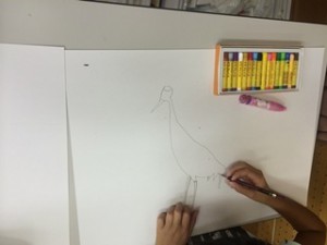 夏休みの宿題を応援するよ！タンチョウ写生大会とクラフト（岡山県自然保護センター友の会行事）