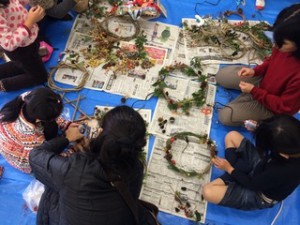 満喫自然体験「リースづくり」
